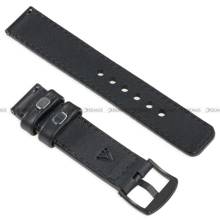 Pasek skórzany do zegarka lub smartwatcha - moVear WQU0C01SL00BKMM18BK - 18 mm