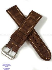 Pasek skórzany ręcznie robiony A. Kucharski Leather - Conceria Il Ponte Maya - chocolate/earthyyellow 30 mm