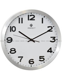 Zegar ścienny Perfect FX-3108K Srebrny - 35 cm