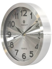 Zegar ścienny Perfect PW191-1700-1-Silver aluminiowy 25 cm
